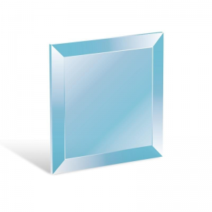 PhotoCrystal - Laminated Photo Glass phased Square Monochrome – Ready-to-Mount with Adhesive Backing