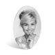 PhotoCrystal - Laminated Photo Glass Oval Monochrome 5mm – Ready-to-Mount with Adhesive Backing