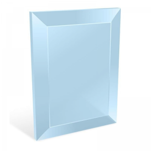 PhotoCrystal - Laminated Photo Glass phased Rectangle Sepia – Ready-to-Mount with Adhesive Backing